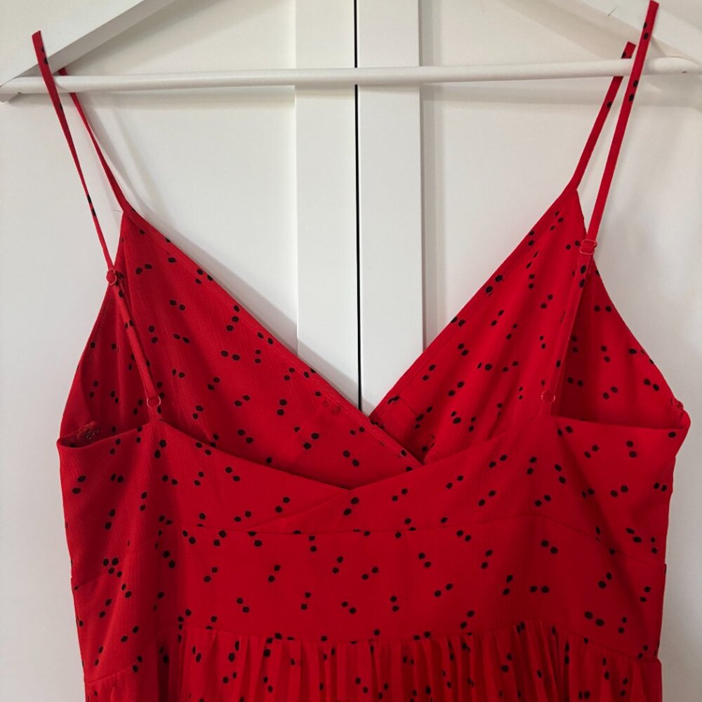 UNIQLO camisole pleated polka dot dress (size S) - Picture 6 of 8